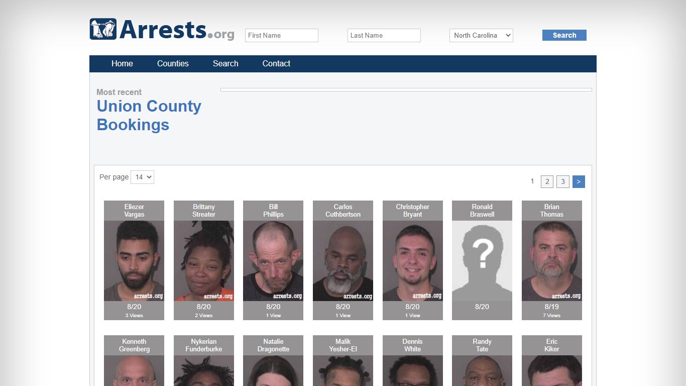 Union County Arrests and Inmate Search